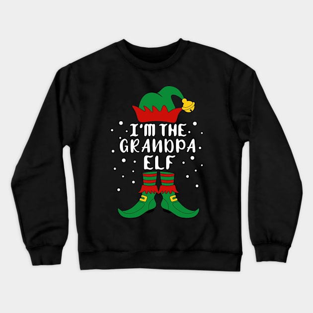 I'm The Grandpa Elf Family Christmas Crewneck Sweatshirt by creativeKh